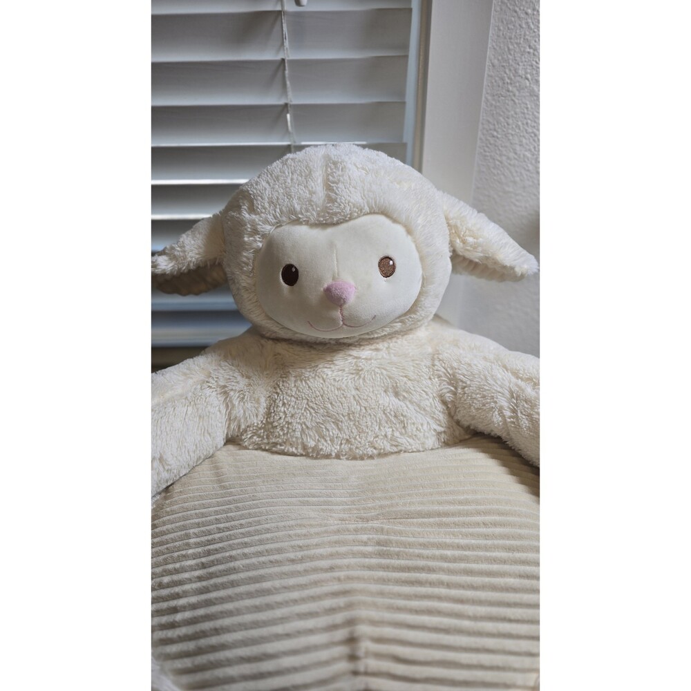 Kellytoy Plush Lamb Animal Chair Cream Nursery Toddler Soft Seat Sheep 18" - Picture 2 of 12